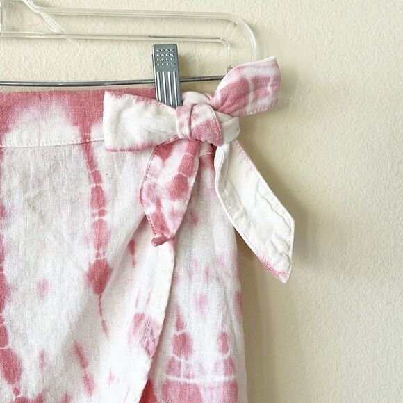 Free People Rosie Tie Dye Wrap Mini Skirt - Picture 2 of 7